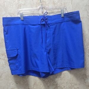 Jag | Women's | Vibrant Blue | Swim Trunks | Size 20W